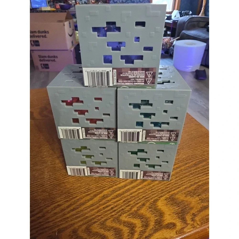 MINECRAFT JELLY CUBES - Viral Squishy NEW + RARE - Complete Set of 5 SHIPS TODAY